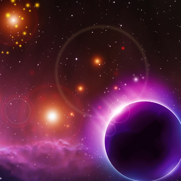 唯美浪漫星空背景圖