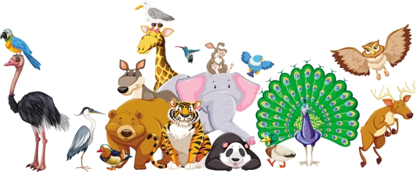 野生動物矢量素材