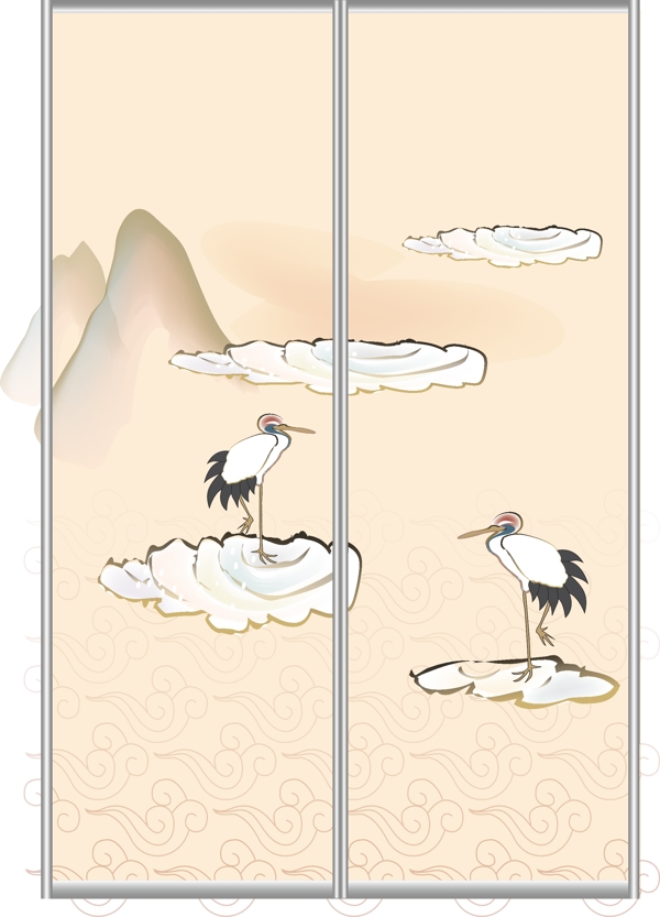 白鶴玻璃移門圖片大全編號dls288