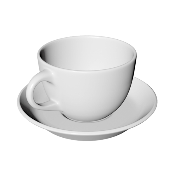C4D立体白色咖啡杯可商用