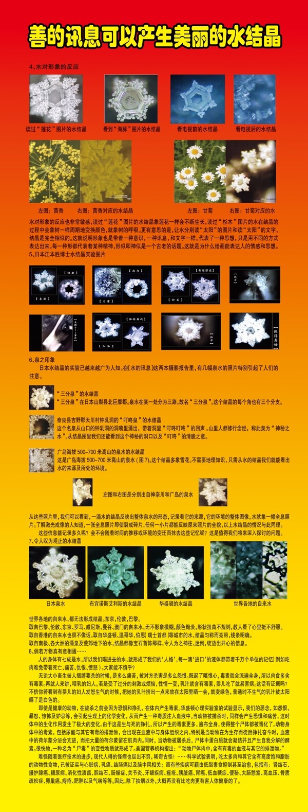 水結(jié)晶試驗展板圖片