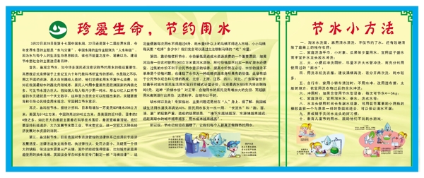 珍愛(ài)生命節(jié)約用水圖片