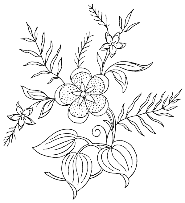 線描花6圖片