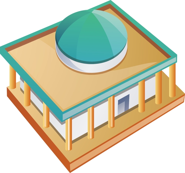 矢量建筑AI格式0007