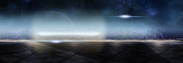 男士手表夢幻公路背景banner