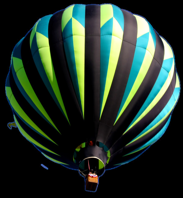 IT设计感炫酷热气球png透明素材