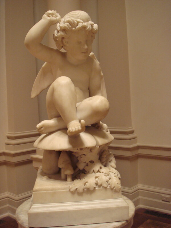 悉尼艺术馆小天使雕像图片