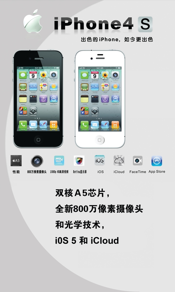 iPhone4S蘋果圖片