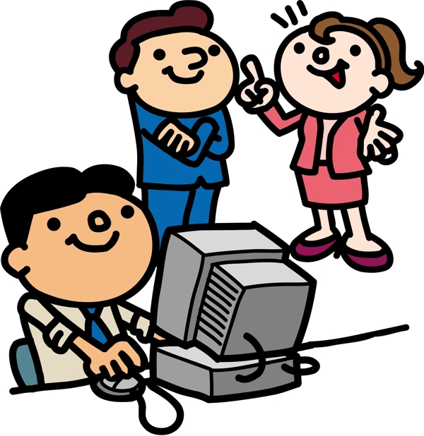 上班族插畫圖片