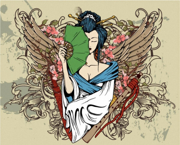 位圖時(shí)尚休閑女裝T恤圖案人物女人免費(fèi)素材