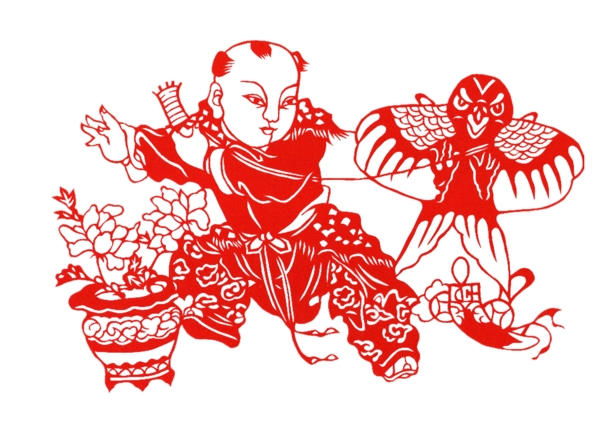 剪紙孩子