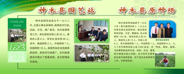 園藝站展板圖片