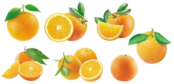 高清香橙水果