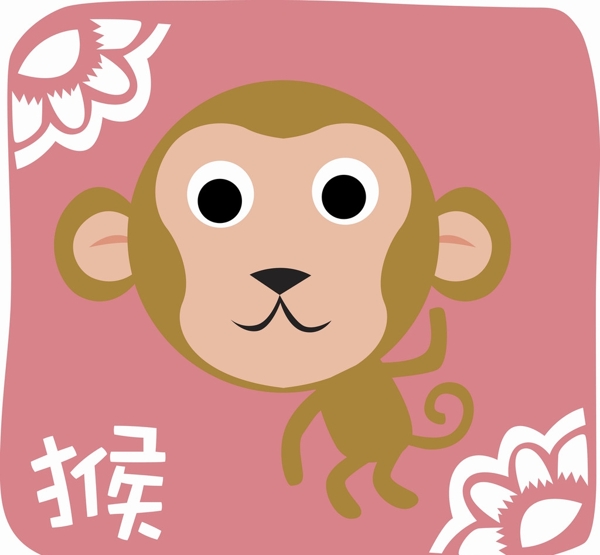 猴十二生肖圖片