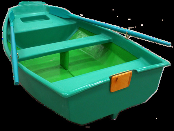 绿色小船免抠png透明图层素材