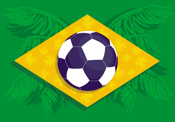 绿色足球世界杯标志