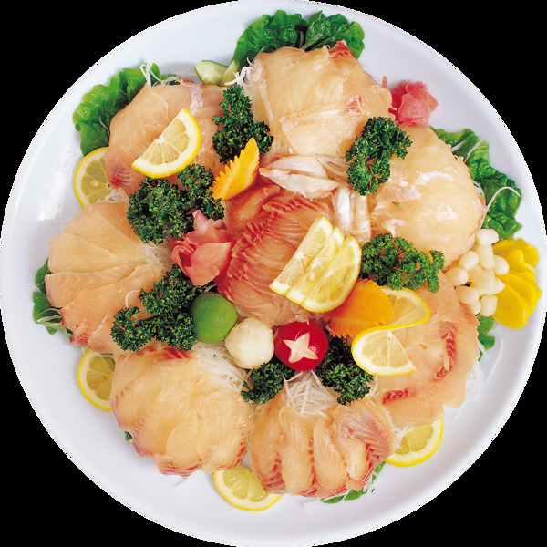 精致鱼类日式料理美食产品实物
