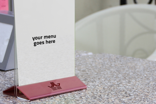 咖啡厅桌面台卡增加企业logo