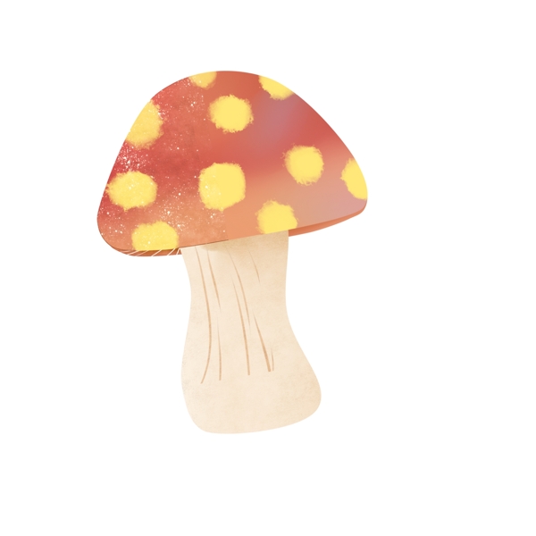 卡通手绘蘑菇元素设计