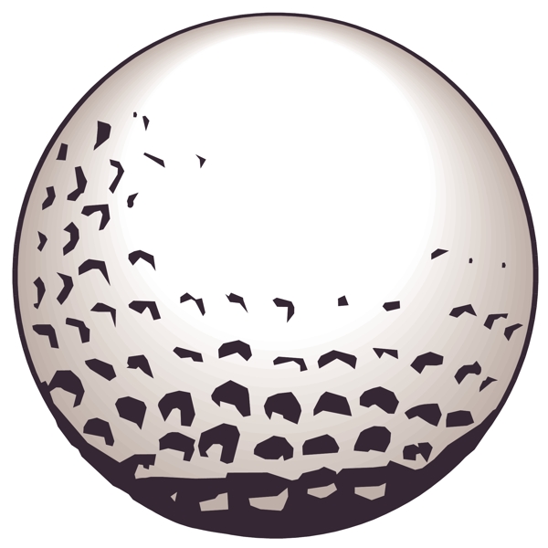 高尔夫球矢量素材EPS格式0061