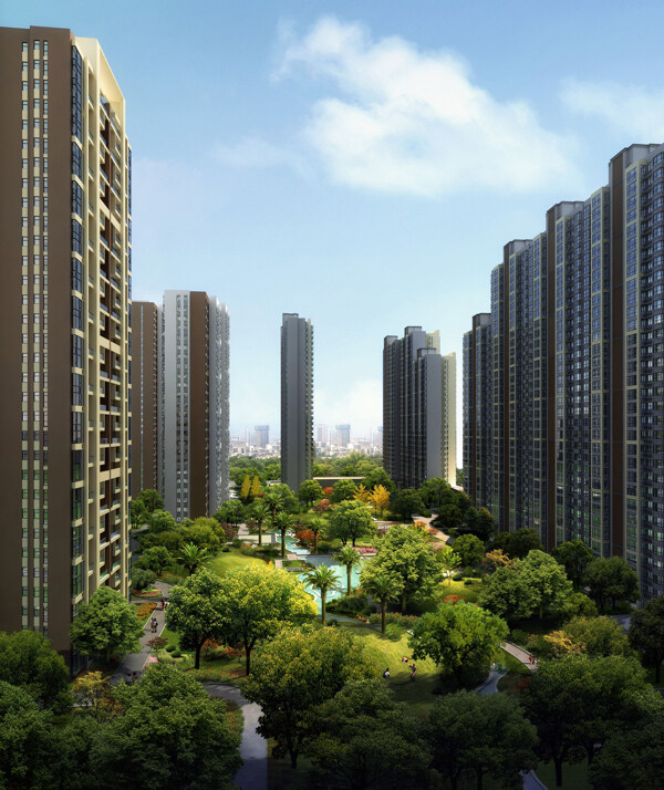 小區(qū)建筑效果圖圖片