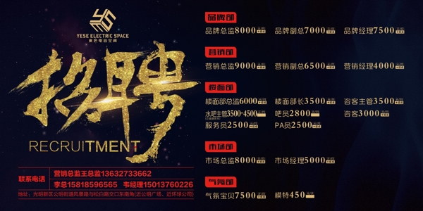 招聘海報(bào)