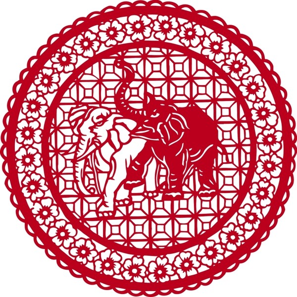 印花矢量圖動(dòng)物色彩紅色抽象免費(fèi)素材