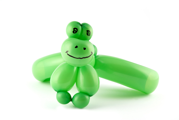 绿色气球青蛙图片