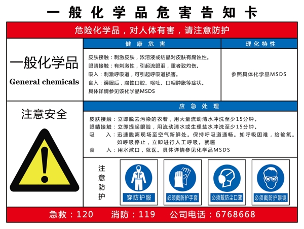 一般化學品告知卡