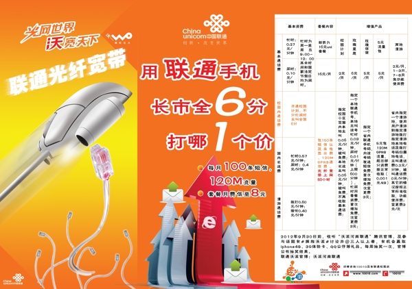 聯(lián)通折頁(yè)圖片