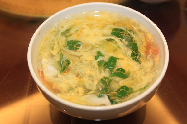 番茄蛋花湯美食