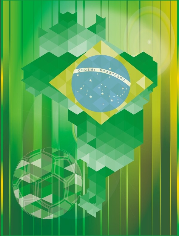 巴西世界杯海报背景