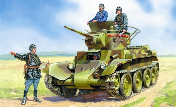 苏联BT5轻型坦克绘画