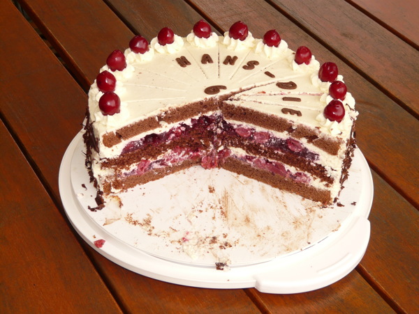 美味奶油生日蛋糕圖片