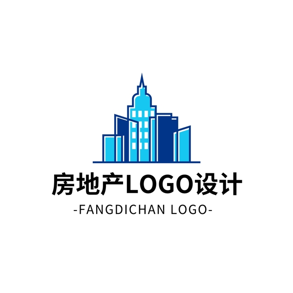 简约大气创意房地产logo标志设计