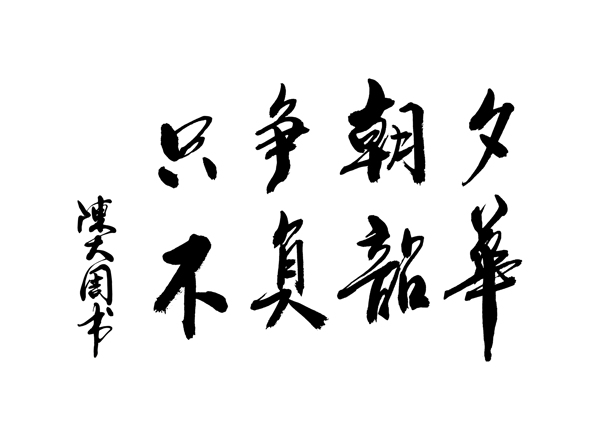不負(fù)韶華書法