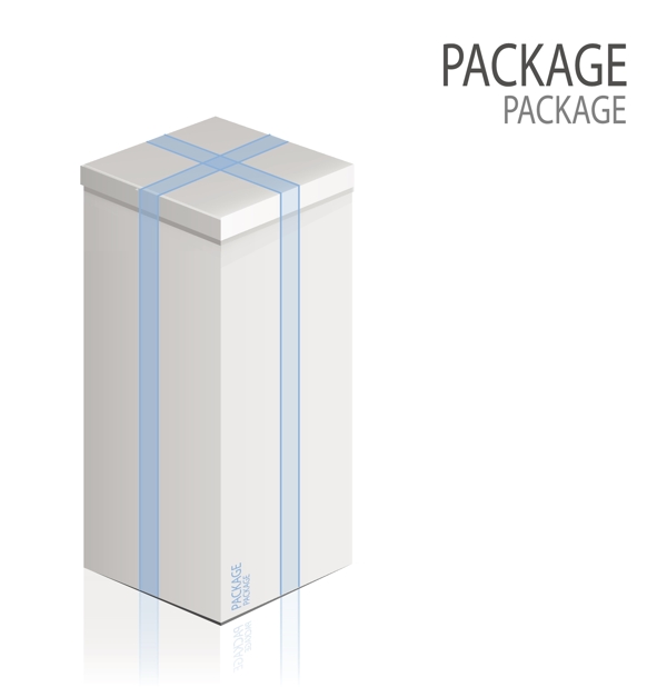 长方形包装盒设计素材