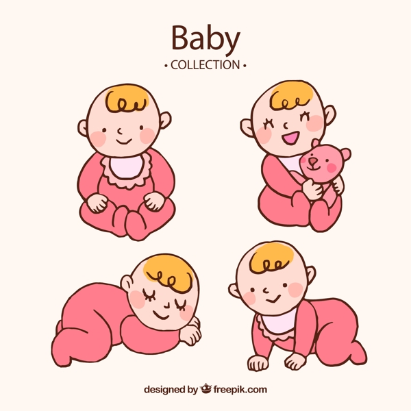 粉色婴儿设计图片