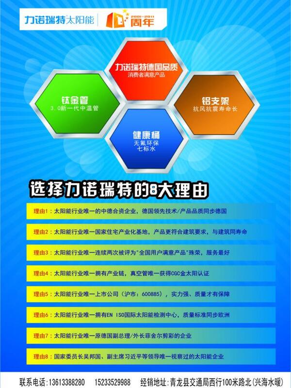 力諾瑞特太陽能宣傳單圖片