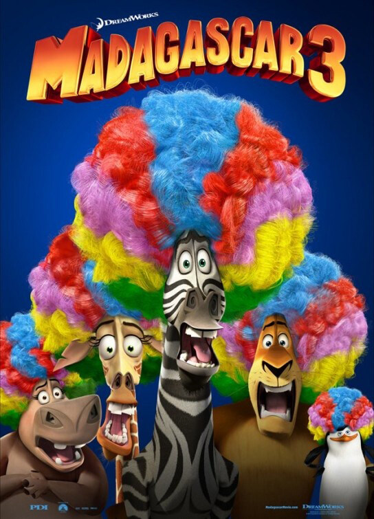 位图热门动画马达加斯加3动物斑马免费素材