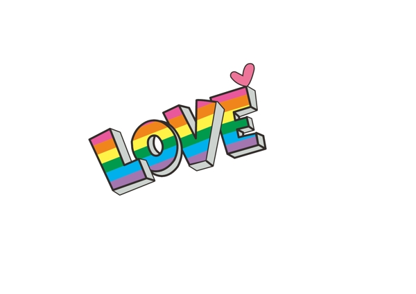 矢量卡通LOVE愛心