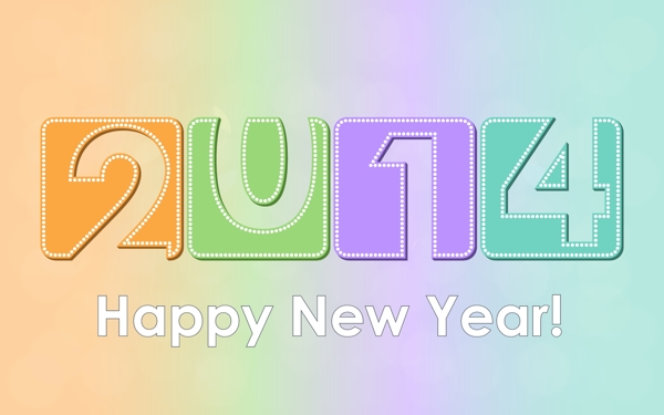 2014藝術(shù)字矢量素材1