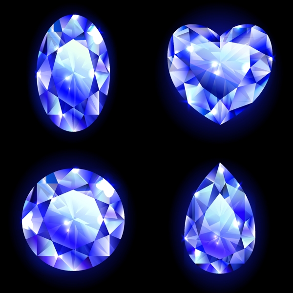 水晶钻石矢量图片