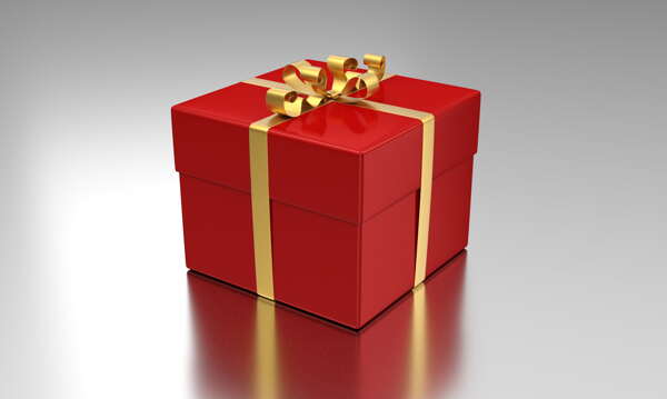 红色礼物盒图片