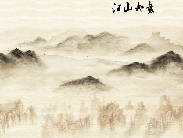 新中式背景墻