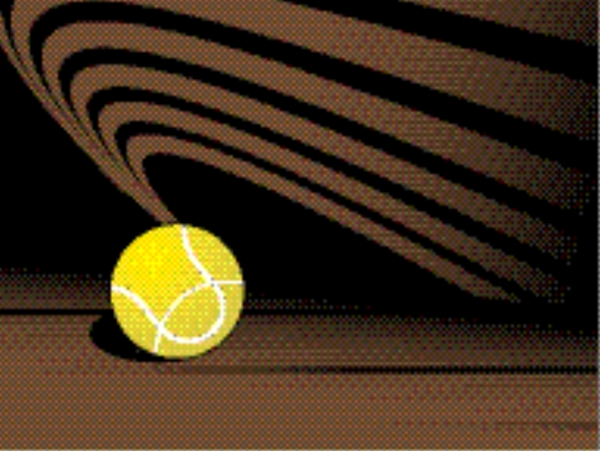 网球在抽象的背景