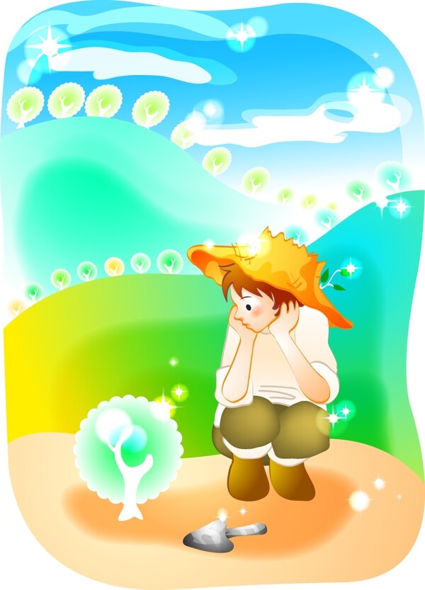 卡通兒童插畫(huà)圖片