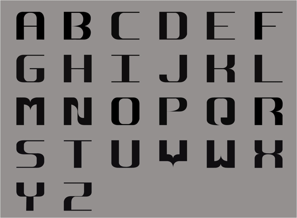 字母字体设计图片