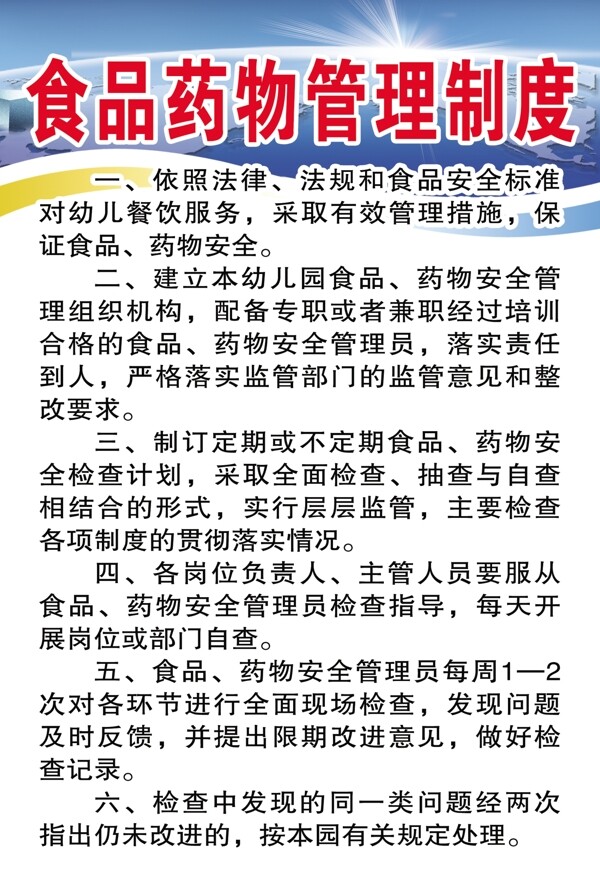 食品藥物管理制度圖片