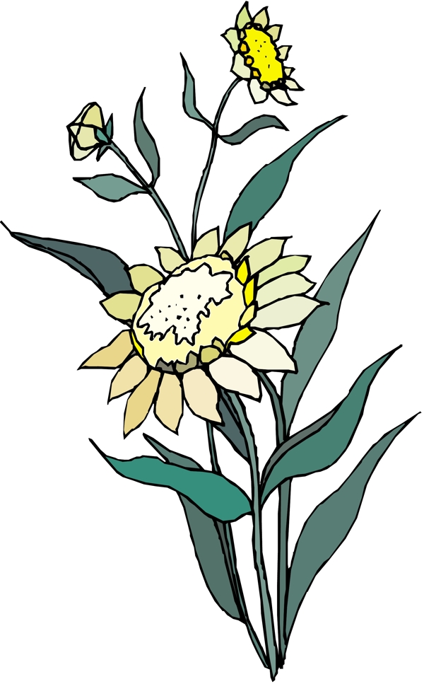 花朵花草鮮花矢量EPS格式1534